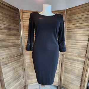 Calvin Klein Black Dress with Bling!
